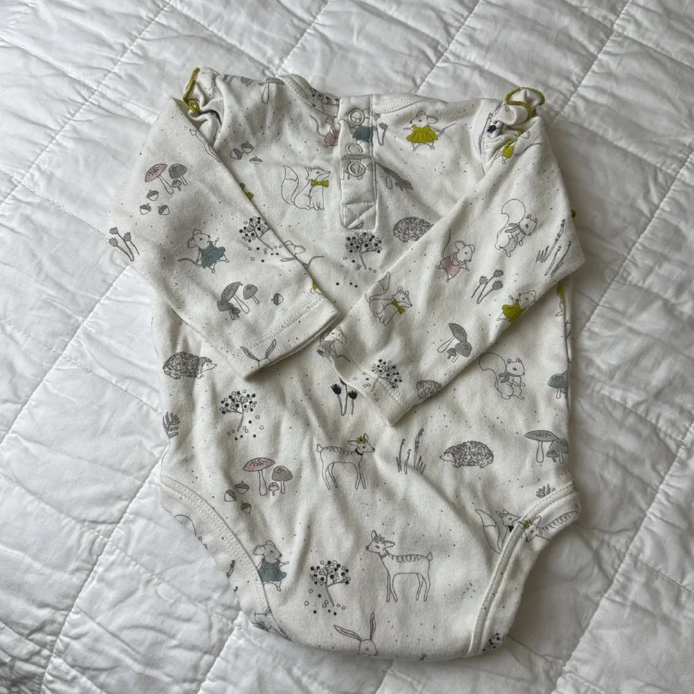 Perh Adorable Cream and Yellow Kids One Piece organic cotton